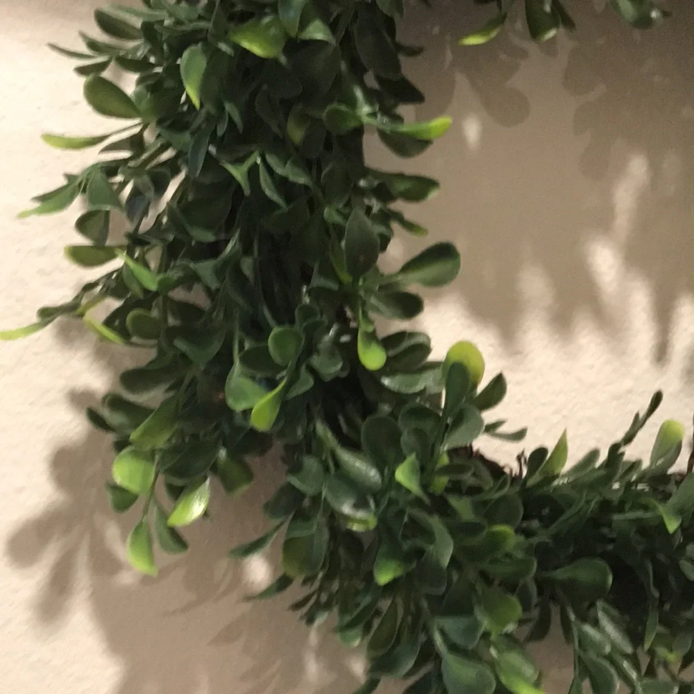 Beautiful Boxwood Faux Wreath Approx 12x12 Home Decor Final Sale